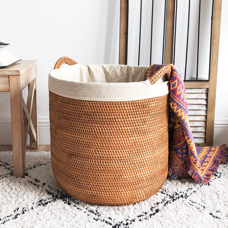 Kosz na pranie z rattanu, duży – Home Decor Hampers recenzja i cena