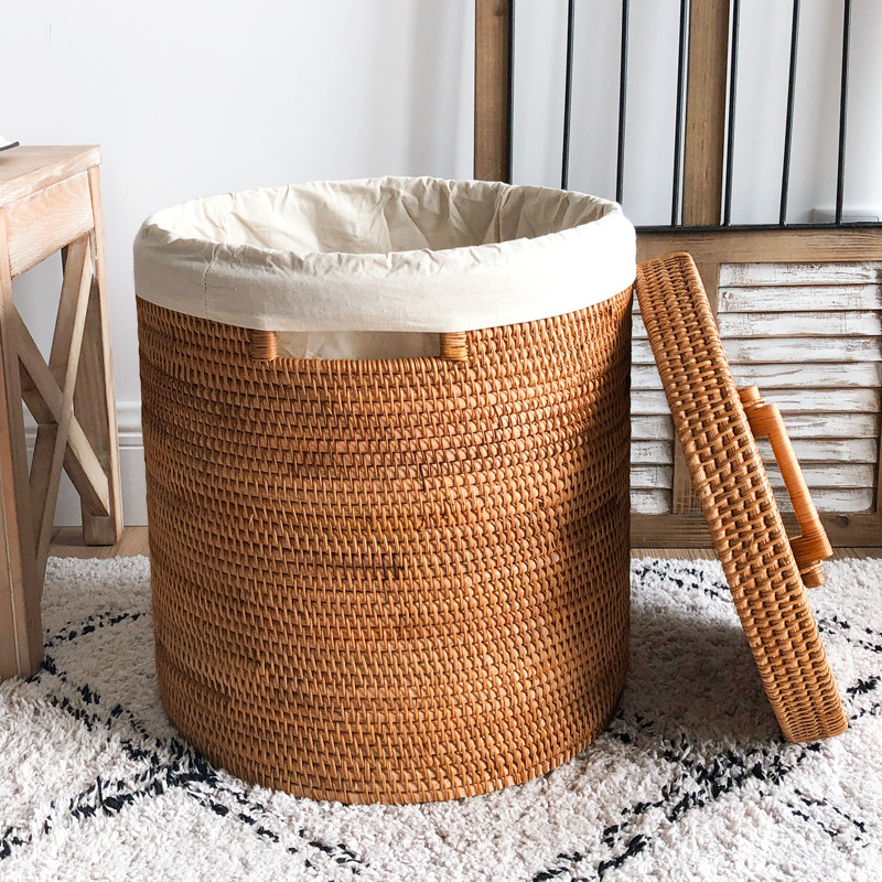 Kosz na pranie z rattanu, duży – Home Decor Hampers recenzja i cena