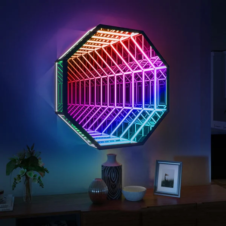 Ośmiokątne lustro nieskończono – Home Decor Mirror recenzja i cena