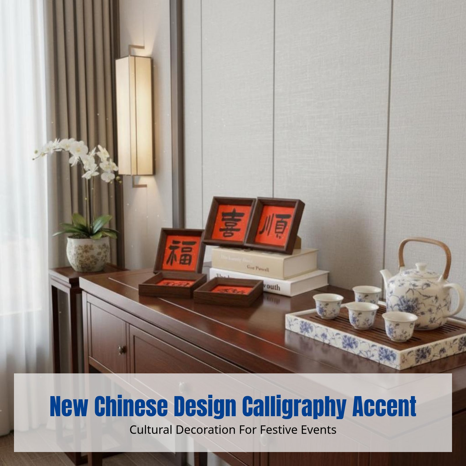 Nowa chińska kalligrafia w ram – Home Decor Mirror recenzja i cena